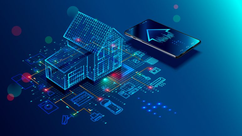 IOT concept. Smart home. Internet of things