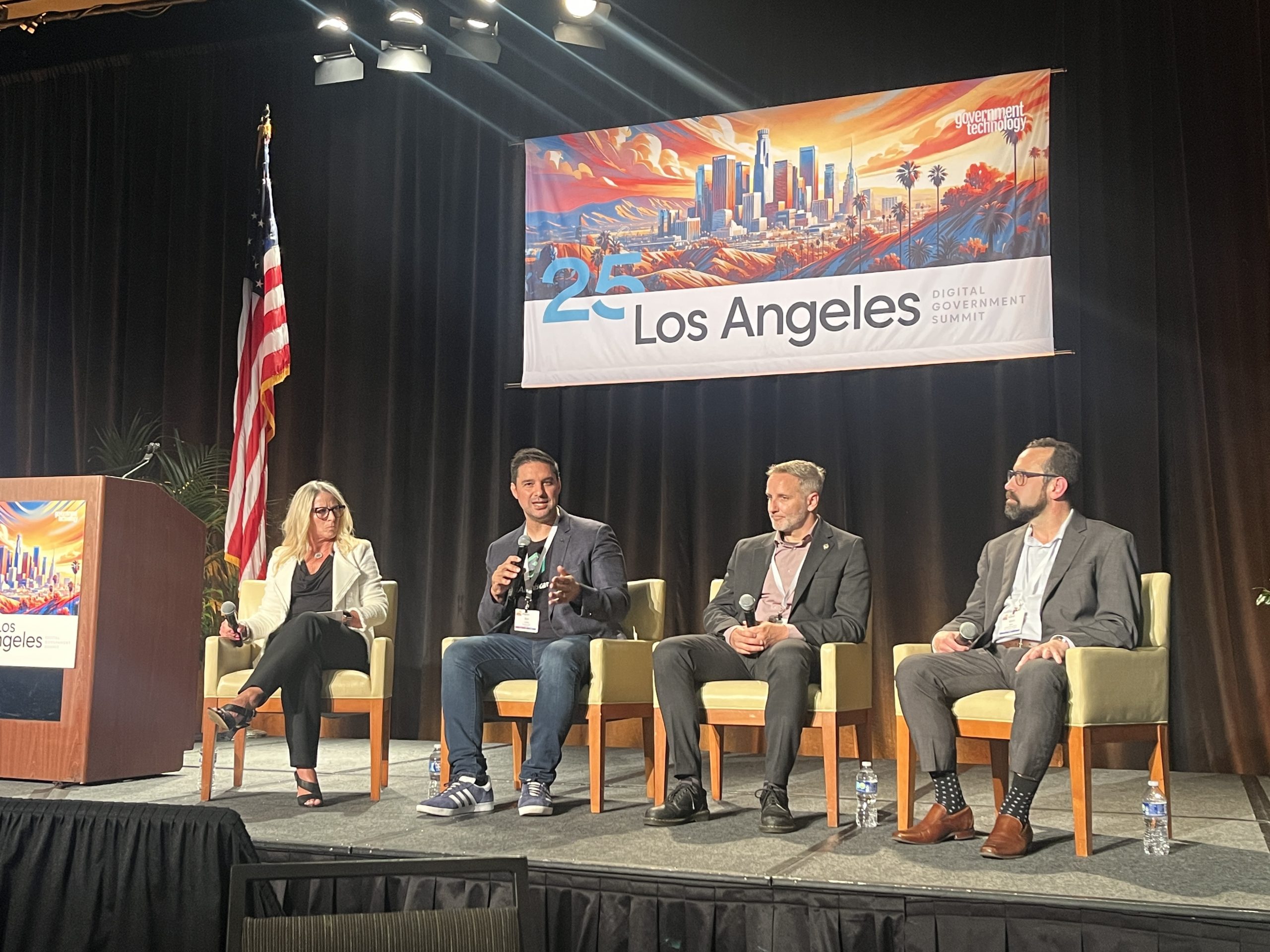 eCheck GovTech panel Wildfire Recovery Innovation: eCheck LA Rebuild panel Los Angeles Digital Government Summit 2025