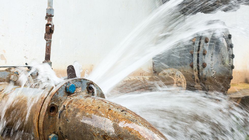 broken water main