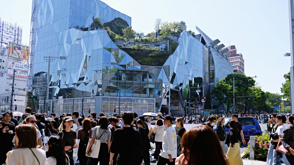 Tokyu Plaza Harajuku Harakado green roof in Harajuku-Omotesando area of Tokyo, Japan