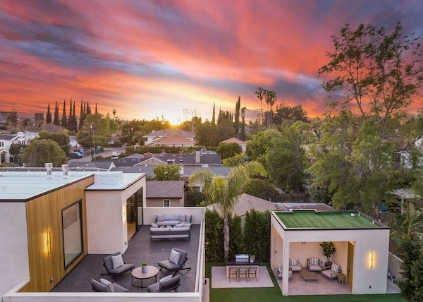 a home with an ADU in the backyard