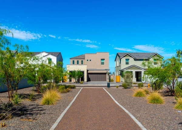 Newly built single-family homes in Arizona