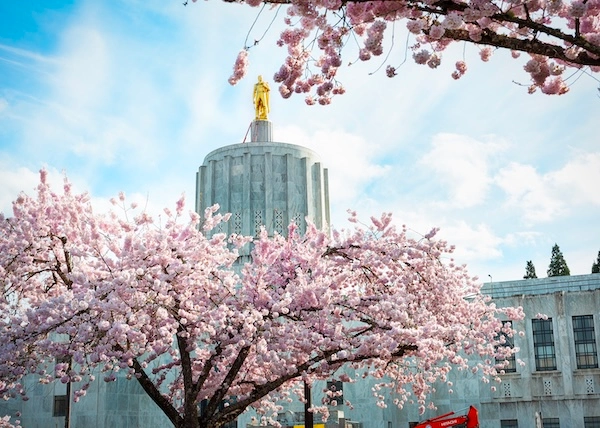 Oregon's state capitol building. 